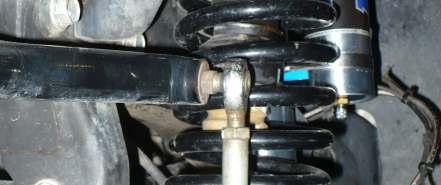 11. INSTALL SWAY BAR LINKS Install the driver side anti-way bar relocation bracket using a 1.