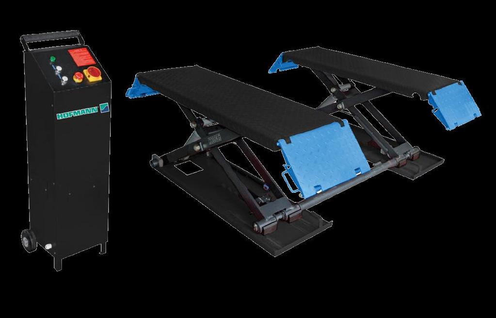 SCISSOR LIFTS HOFSL 33 MID-RISE SCISSOR SERVICE LIFT The HOFSL 33 is a 3000KG electro-hydraulic mid-rise scissor service lift, designed for use predominantly within tyre shops and small garages to