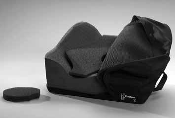 NOTE: Ride Designs recommends the use of the Ride Custom Cushion without well inserts for the greatest degree of pressure relief and heat/moisture management.