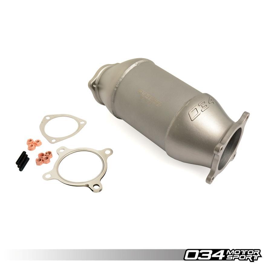 Cast Stainless Steel Racing Catalyst, B9 Audi A4/A5 & Allroad 2.0 TFSI Installation Spiciness Rating (Spicy) Installation of your 034Motorsport Cast Racing Catalyst is a complex process.
