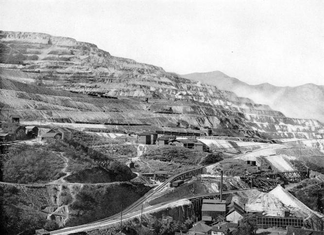 Page 55 Partial View of Utah Copper Company s Porphyry Copper Mine at Bingham, Utah supplies Utah Copper Company,