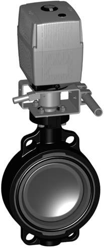 Butterfly valve type 140 PVC-U 24V With manual overrie Moel: Connecting imension: ISO 7005 PN 10, EN 1092 PN 10, IN 2501 PN 10, ANSI B 16.