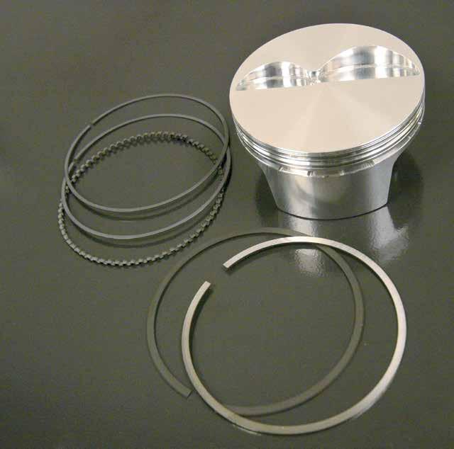 more accurately manufactured piston. Machining a piston from a raw forging will induce stresses and distortions in the final machine work.