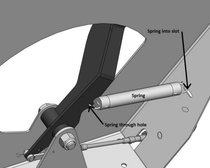Angle Indicator: Center and install decal (26649) onto indicator bracket (272012) Insert brass bushing (10005) into indicator needle (272031) Install arm onto bracket using brass bushing, 3/4" x 4"