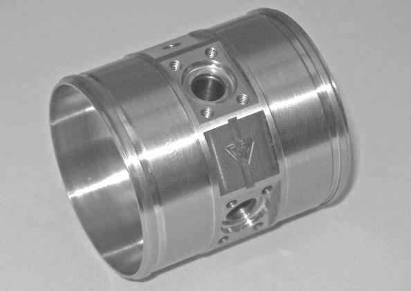 Single Piece Hub Conventional NC machining Inlet port Check valve bore Motor