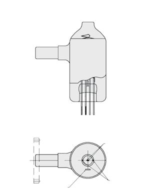 Vacuum Measurement Agilent 563 Series Bayard-Alpert Type Standard Range Ionization Gauge Tube 7.9 Collector Pin Ø 1.02 mm (0.040 ) (0.31) 82.6 (3.25) 69.9 (2.75) 25.4 (1.00) 130 (5.12) 149.4 (5.