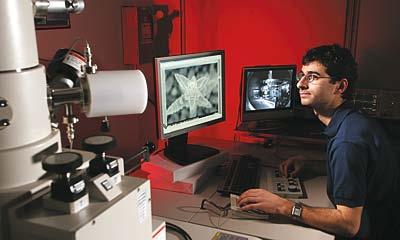Vacuum Measurement Scanning electron microscopes, like the one shown here, can see details as small as one nanometre one millionth of a metre!