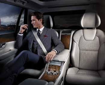 28 VOLVO XC90 XC90 EXCELLENCE 2 4 1 3 EXCELLENCE This spirit of contemporary style and lavishness is particularly evident in the individual Fine Nappa Leather rear seats of the XC90 Excellence and
