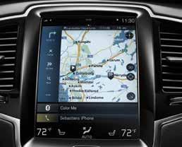 6 VOLVO XC90 Voice control Controlling Sensus is as easy as telling it what to do.