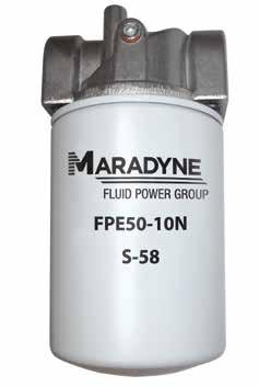 MARION to MARADYNE FLUID POWER GROUP SPIN-ON CROSSOVER FLUID POWER GROUP PRIVATE LABELING AVAILABLE MARION to MARADYNE FLUID POWER GROUP SPIN-ON CROSSOVER S-28 FPE30-10N 10 Micron, Paper Media S-28