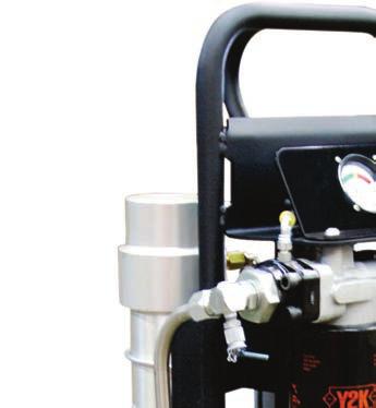 PORTABLE MEMBRANE DEHYDRATION SYSTEM Materials: Frame: Carbon steel with drip tray; no flat tires Paint: Multiple color options available Motor: 1HP, 115vac, 60Hz Filter Heads: