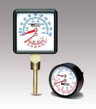 LOW PRESSURE DIAPHRAGM GAUGES Designed for pressures below 15 psi, the Weiss Diaphragm Gauge offers an instrument highly sensitive yet durably constructed. Furnished in black drawn steel cases.