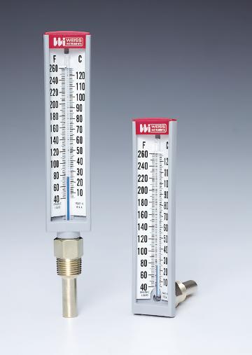 SIX INCH HOT & CHILLED WATER THERMOMETERS The Weiss 6" Hot & Chilled Water Thermometer is our most economical offering in industrial glass thermometers.