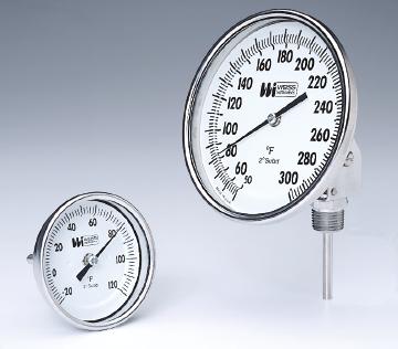 2BM25 BIMETAL DIAL THERMOMETERS 5VBM4 Weiss offers a complete line of Commercial Bimetal Thermometers in 2", 3" and 5" dial sizes.