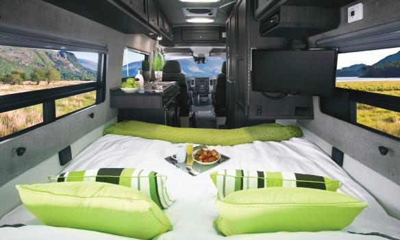Comfortable & spacious permanent bathroom with stand-up shower Heated driver & passenger seats Enhanced