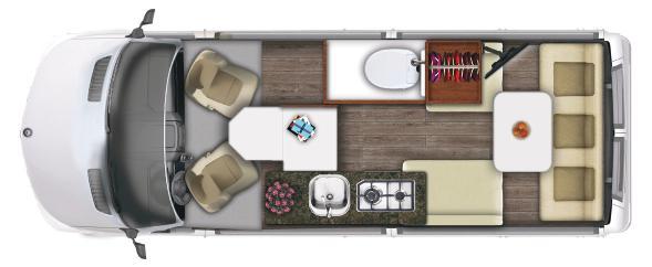 Floor plans Take a step into your beautiful new SS Agile by Roadtrek.