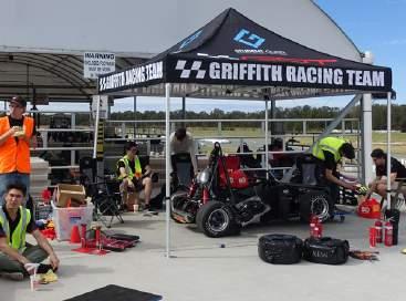 T R A C K T E S T I N G Previous years Griffith Racing Team have struggled to complete real world