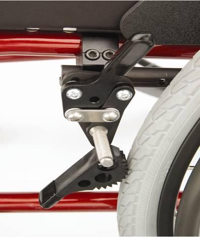 Standard wheelchair features and the Wijit It is very easy to pop a wheelie with the Wijit. We recommend that you use Anti-tip bars.