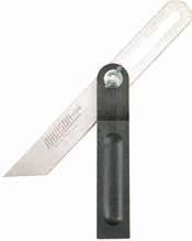 blade not rust or corrode Heavy duty solid aluminum handle Durable locking nut holds blade securely in place STAINLESS 8" Structo-Cast T-Bevel MODEL B75 Heavy duty