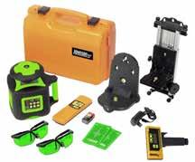Electronic Self-Leveling Horizontal & Vertical Rotary Laser Kit with GreenBrite Technology MODEL 40-6545 MODEL 40-6547 Green beam is 400% more visible than red beam Electronic self-leveling both