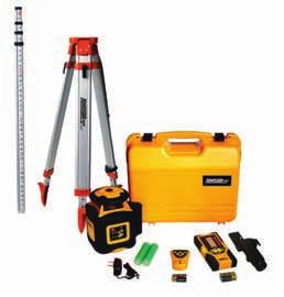 Electronic Self-Leveling Horizontal Exterior Rotary Laser Kit MODEL 40-6535 MODEL 40-6536 Patented Designed for outdoor use and simple set up Electronically-controlled dual slope feature Electronic