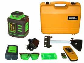 Self-Leveling Rotary Laser Kit with GreenBrite Technology MODEL 40-6543 Green beam is 400% more visible than red beam Self-leveling in the horizontal plane Locking mechanism protects inner pendulum
