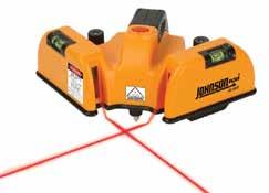Heavy Duty Flooring Lasers MODEL 40-6622 MODEL 40-6618 Patented 40-6622 is a green beam flooring laser and 40-6618 is a red beam flooring laser Generates two lines on the floor at a 90 angle for