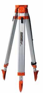 Accessories Contractor Grade Aluminum Tripod MODEL 40-6335 Durable aluminum construction with extendable legs Adjustment range from 3' to 5' (nominal length) Quick connection for lasers with 5/8" -