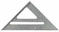 7" Johnny Square Professional Easy-Read Aluminum Rafter Square MODEL 1904-0700 (BULK) Patent Pending Solid aluminum body with CNC machined edges for greater accuracy and durability EZ Read laser