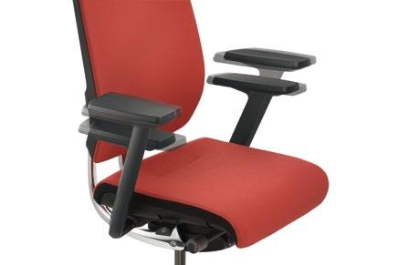 A the important contros are positioned within easy reach, they feature cear symbos and are peasant to the touch. 3D adjustabe armrests.