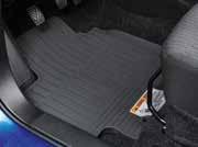 carpets with silver stitched Baleno logo and black binding, four-piece