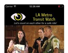 GOOD INTERNATIONAL PRACTICES: LA TRANSIT WATCH Passenger reporting app Los Angeles (US)