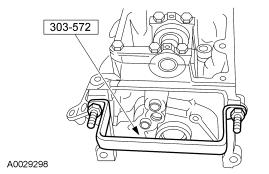 Page 11 of 13 54. NOTE: LH shown; RH similar. Install the lifting handles to the RH and LH cylinder heads. 55. NOTE: The hydraulic lash adjusters must be reinstalled in their original locations.