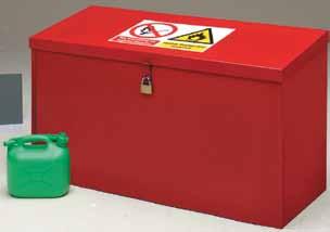 placement and a hasp and staple lock - padlock not supplied Powder coated red with warning decals 1200.900.610 2 CT129061ZHXX 1200.1200.610 2 CT121261ZHXX Extra Shelves W.900 x D.610 CTES9060ZHXX W.
