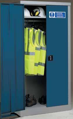 460 CGES1246ZLXX Personal Protective Clothing Cupboards at a glance No Snag handles with 2-point locking All steel structure with strengthened doors Two options are available: unit with hanging