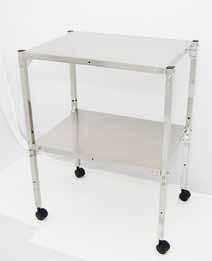 TA-5009 With top shelf, no rails $507.65 ea. TA-5015 With two shelves and rails $780.95 ea. TA-5021 With two shelves, no rails $731.35 ea.