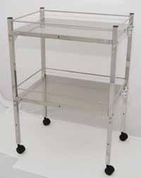 TA-5022 With two shelves, no rails $831.15 ea. 24 x 48 TA-5005 With top shelf and rails $697.60 ea. TA-5011 With top shelf, no rails $628.60 ea. TA-5017 With two shelves and rails $1,025.