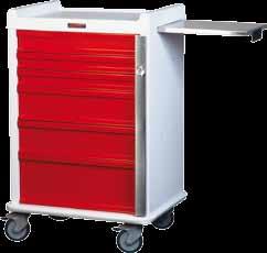 Medication Carts All Carts Feature: Aluminum Replaceable Plastic Top Stainless Steel Pull-Out Shelf Ball Bearing