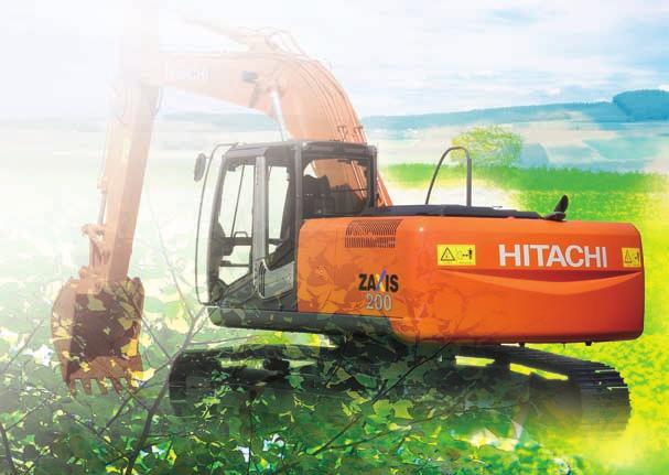 Safety Features Ensuring the safety of the operator and other workers on the jobsite is an important concern for HITACHI.