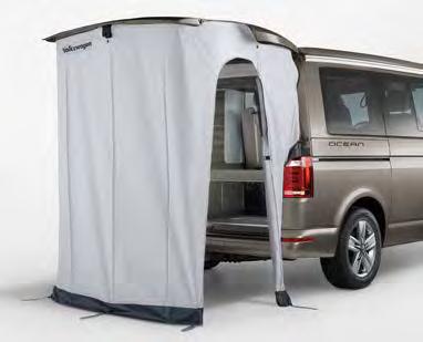 It can be used as a practical reclining surface or thanks the folding bed board as a versatile storage option. The covered foam pads are available in three colours to match the vehicle fittings.
