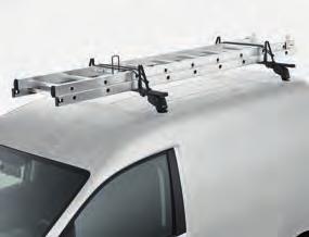 The rack is made from plastic-coated steel and is therefore exceedingly robust and weather-resistant. It mounts quickly and easily onto the roof bars. Only for the T6.