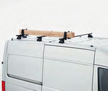 Once placed on the roller, ladders can simply be pushed forward onto the roof without