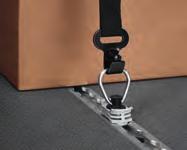 It attaches to the lashing rails or an individual lashing point on the tensioning rod on