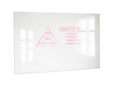 Perimeter Porcelain & Glass Wall-Mount Whiteboards 227 Product Specifications: > Wall-Mounted Glass Whiteboards are 3/16 tempered, low iron glass back-painted Super White.