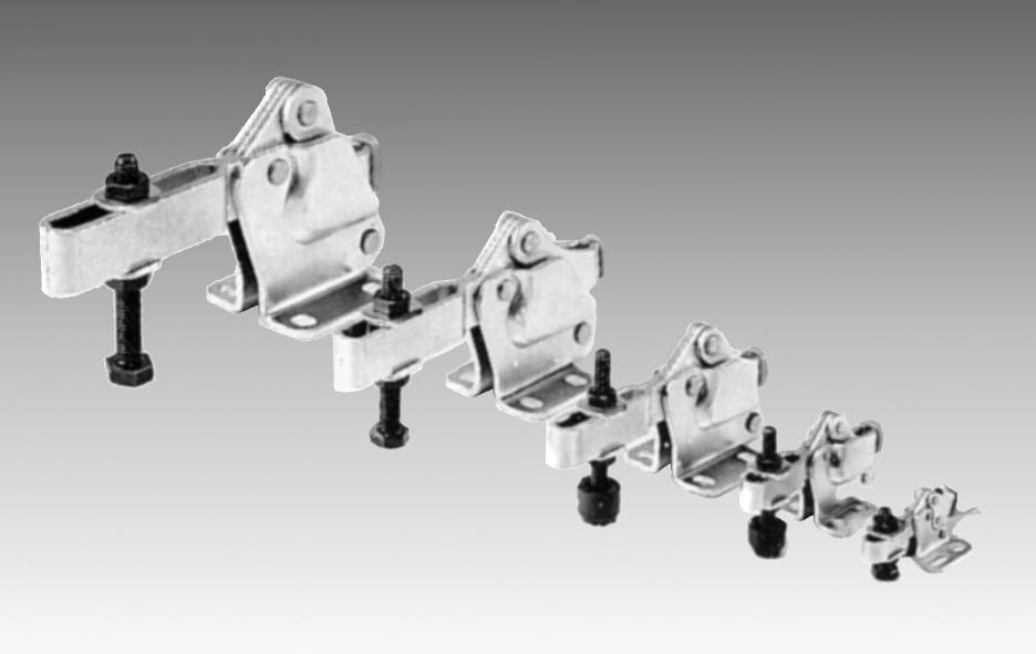 HORIZONTAL CLAMPS Features: Horizontal clamps are usually used where height restrictions prevent the use of a Vertical clamp, or where the action of the clamping arm and handle rotating in opposite
