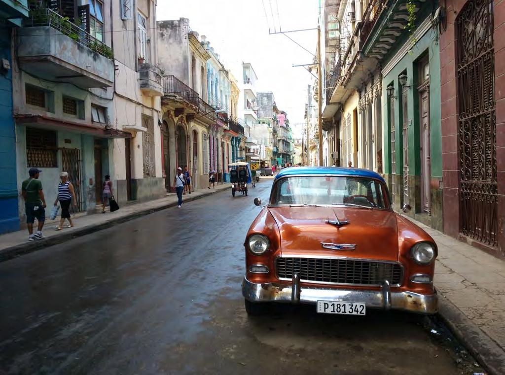 Everything in Cuba seems stuck in another age, with these kinds of old American cars, the