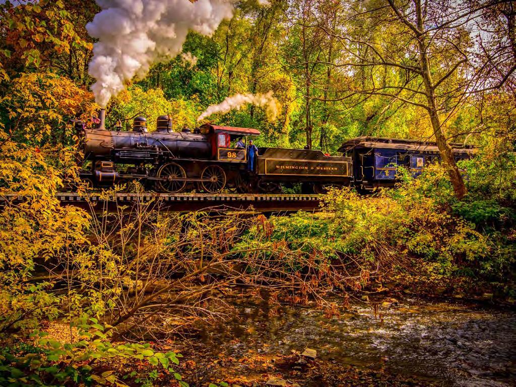 The Wilmington & Western Railroad is an excursion railroad that passes about a