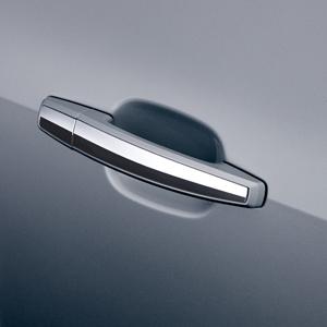 VKY - DOOR HANDLES - ABALONE WHITE Door Handles / Front and Rear, Iridescent Pearl Tricoat (G1W) With Chrome Insert VKY - DOOR HANDLES -