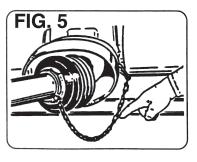wait until all moving gears have come to a complete stop. (Fig. 2-3) Never remove or exclude any protection device.