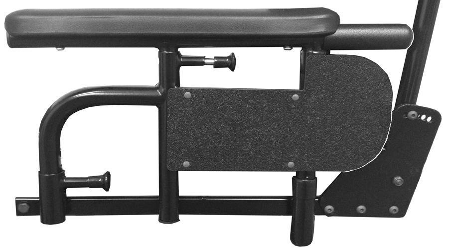 6 ARMS 6 Arms After any adjustments, repair or service and before use, make sure all attaching hardware is tightened securely - otherwise injury or damage may occur. 6.1 Removing/Installing/Adjusting the Armrest Removing 1.